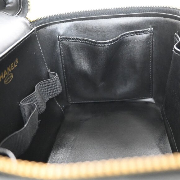 CHANEL CC 2Way Vanity Shoulder Hand Bag Grained Calfskin Leather BK 620RL401 - Picture 12 of 16